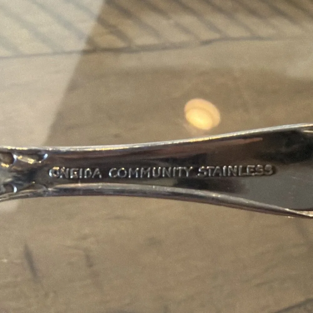 Oneida Toddletime Stainless 2 Piece Set Toddler Baby Child Spoon Fork Flatware